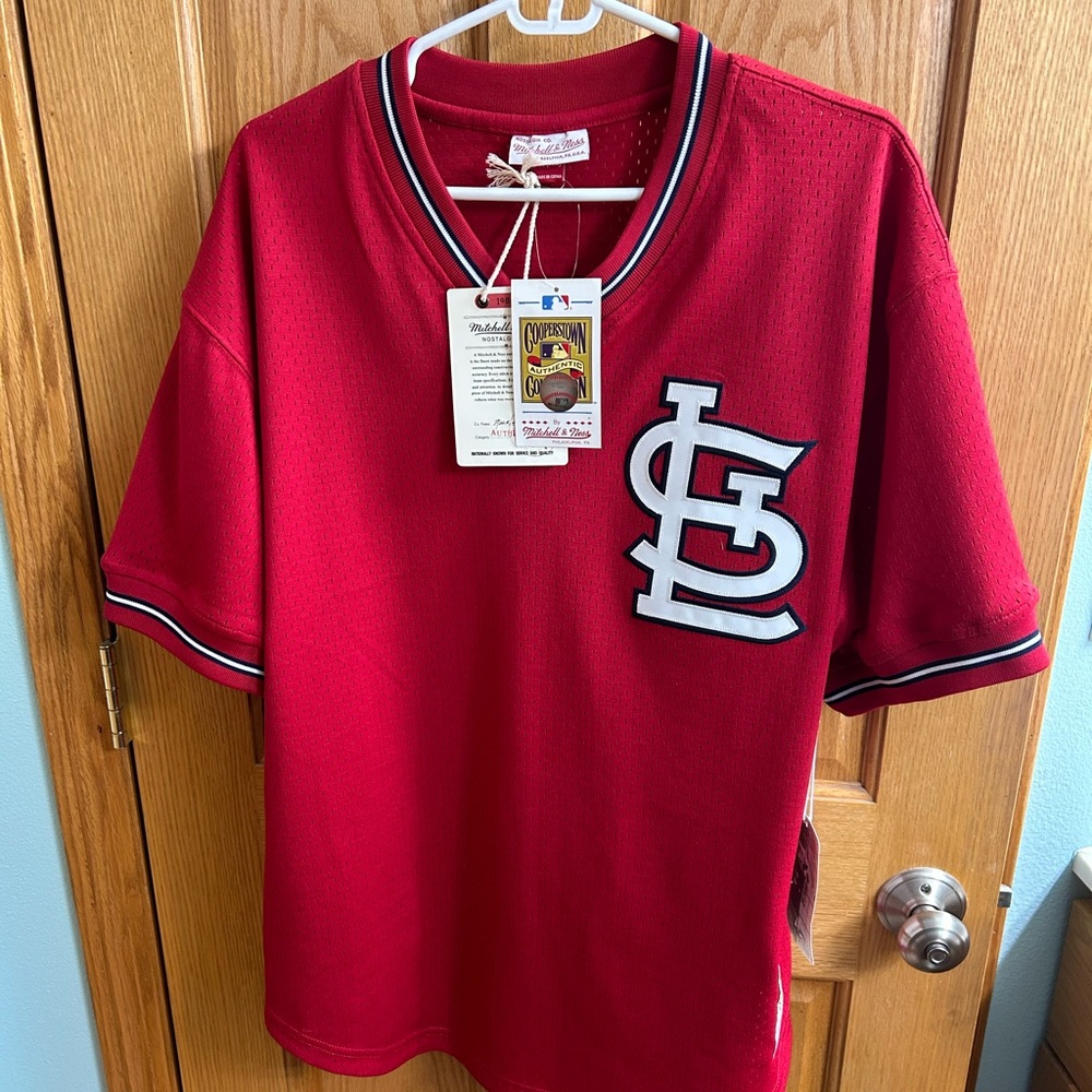 St. Louis Cardinals Jersey brand new with tags.
Mitchell and Ness Red. Men’s XL